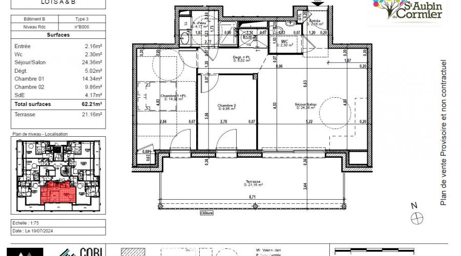Photo Nouveauté - projet d'immeuble neuf à SAINT AUBIN DU CORMIER 1